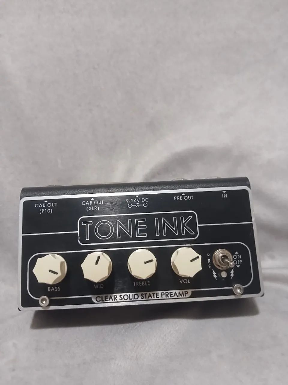 Pedal Preamp Tone Ink Clear Solid State Para Guitarra E Baixo