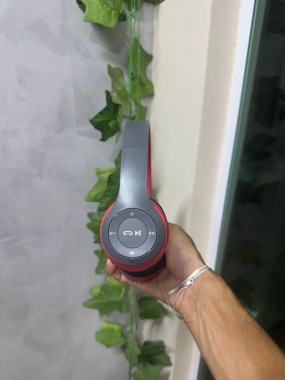 Fone Bluetooth P47 Vermelho - Entrega imediata  - Foto 4