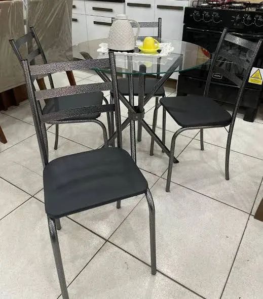 Excelente Oferta de Conjunto de Mesa com Tampo de Vidro  - Foto 2