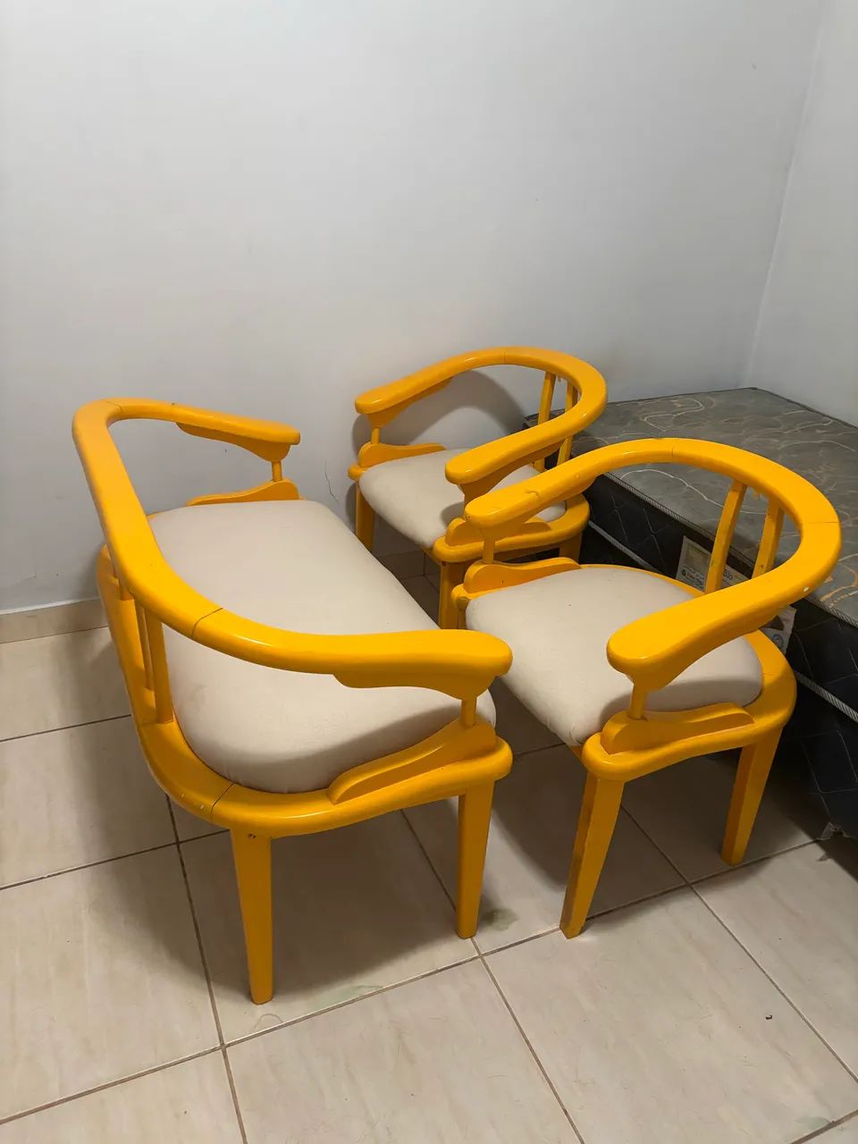 Kit cadeiras colchoadas 