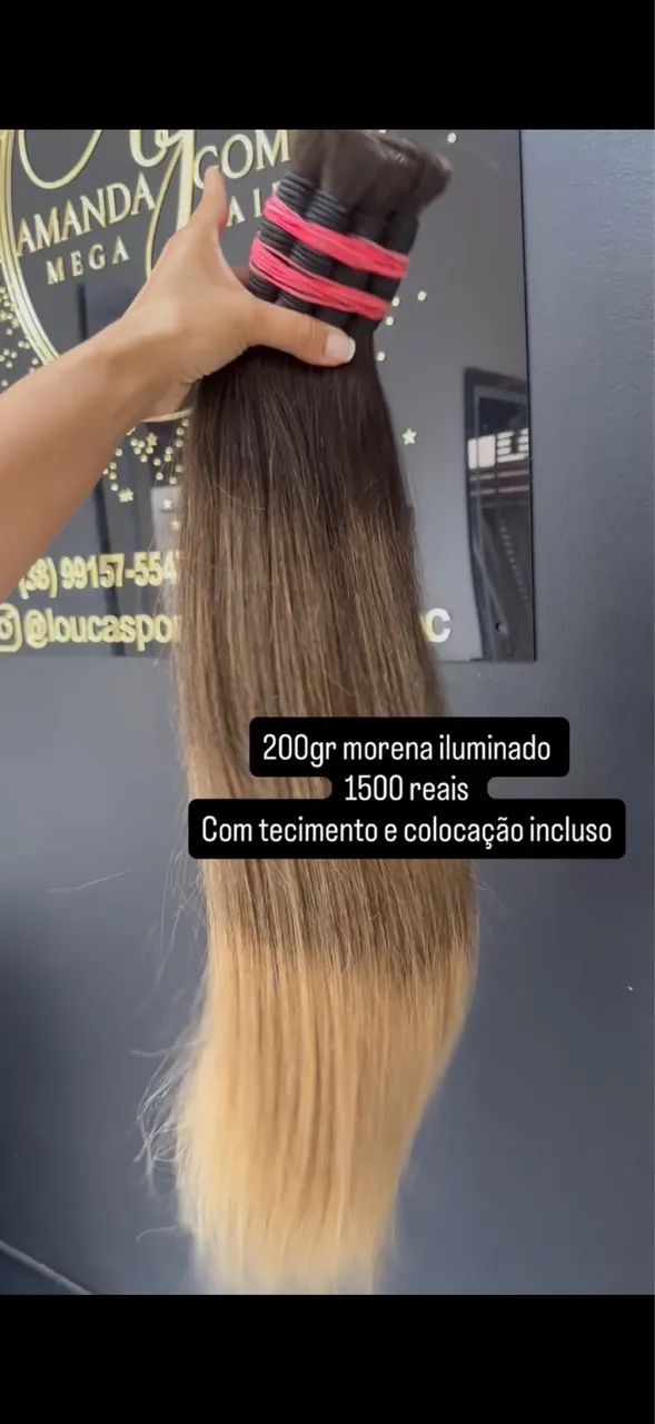 Cabelos para mega hair 