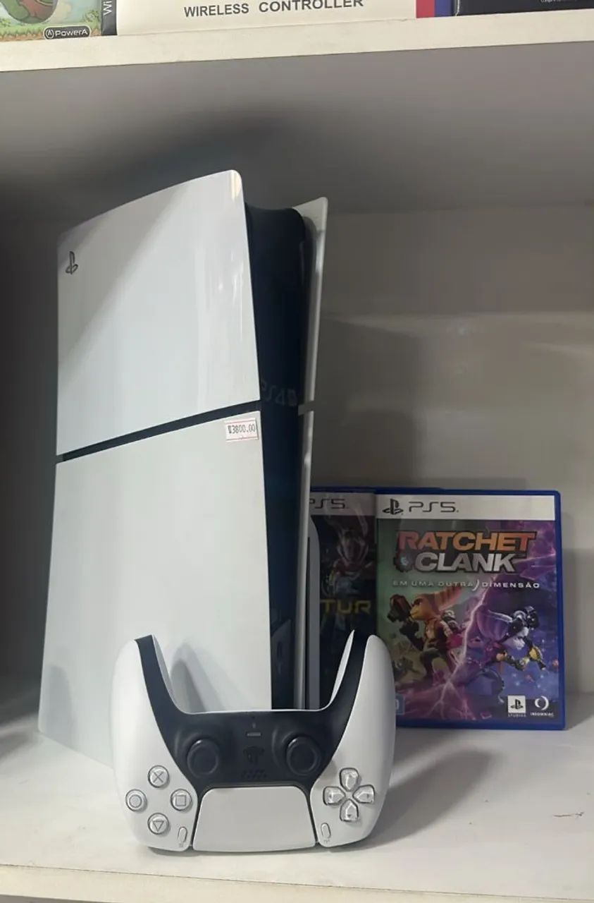 PS5 SLIM COM LEITOR 