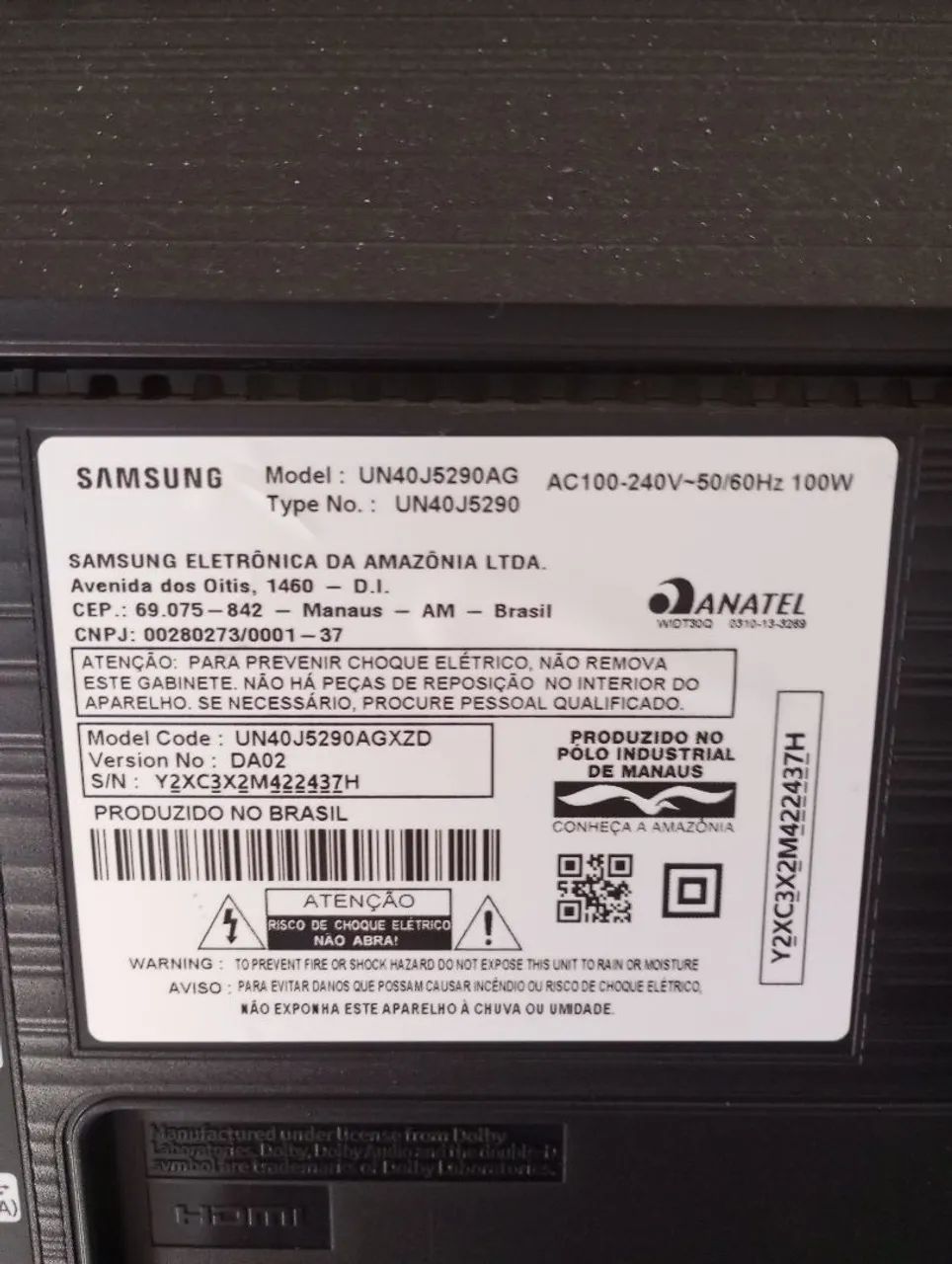 Televisão Samsung 