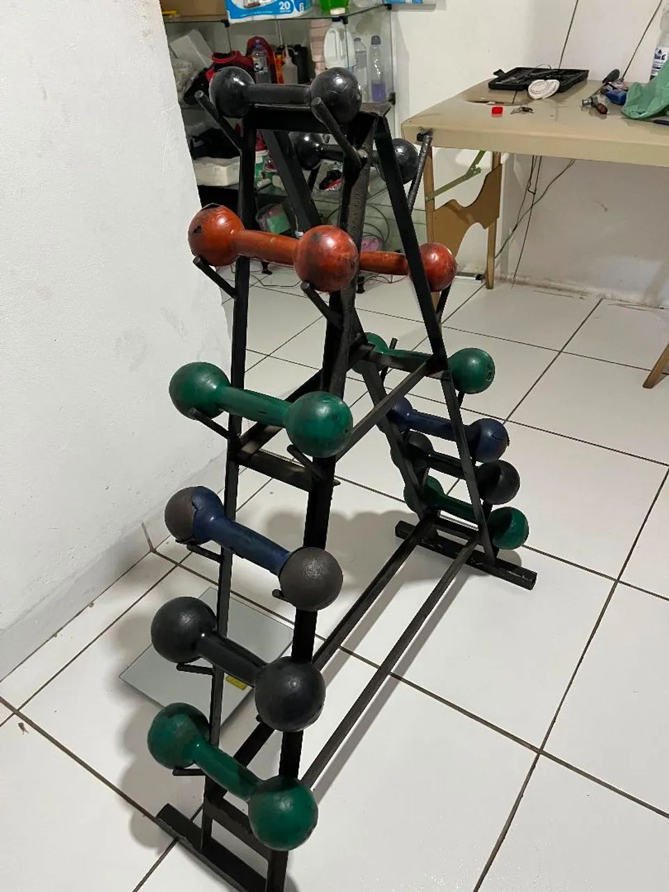 Halteres com suporte. Pra vender logo - Foto 3