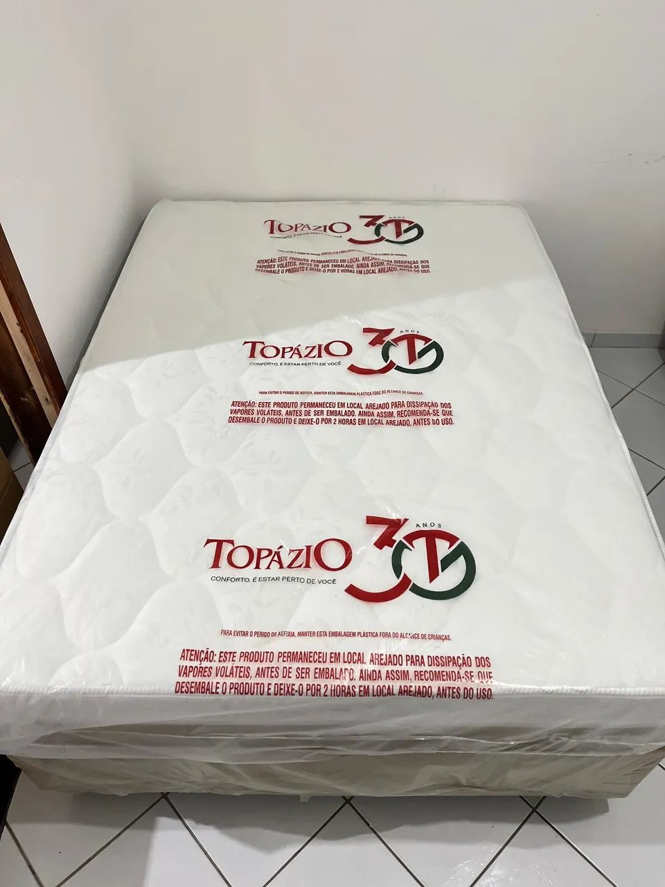 Cama Box Casal Molas Ensacadas Topázio Grécia (Nova/Lacrada) - Foto 3