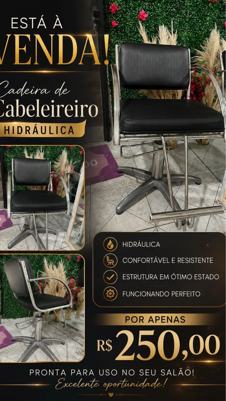 Cadeira cabeleireiro  - Foto 2