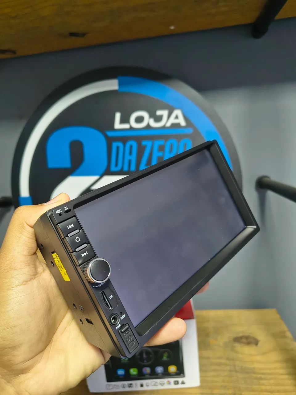 Central multimídia 7 pol - Android auto + câmera de ré 