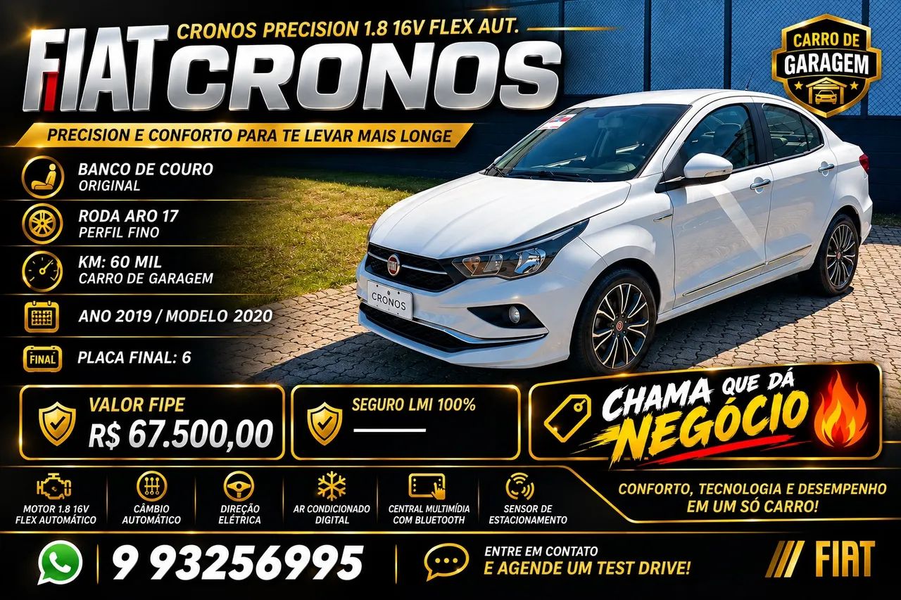 Fiat Cronos Precision 1.8 16V Flex Aut. 2020