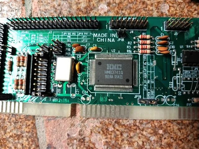 Placa controladora IDE pra 486 ISA hm83741q - Foto 3
