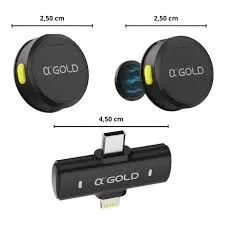 Microfone de Lapela Gold MCF-38D - Foto 2