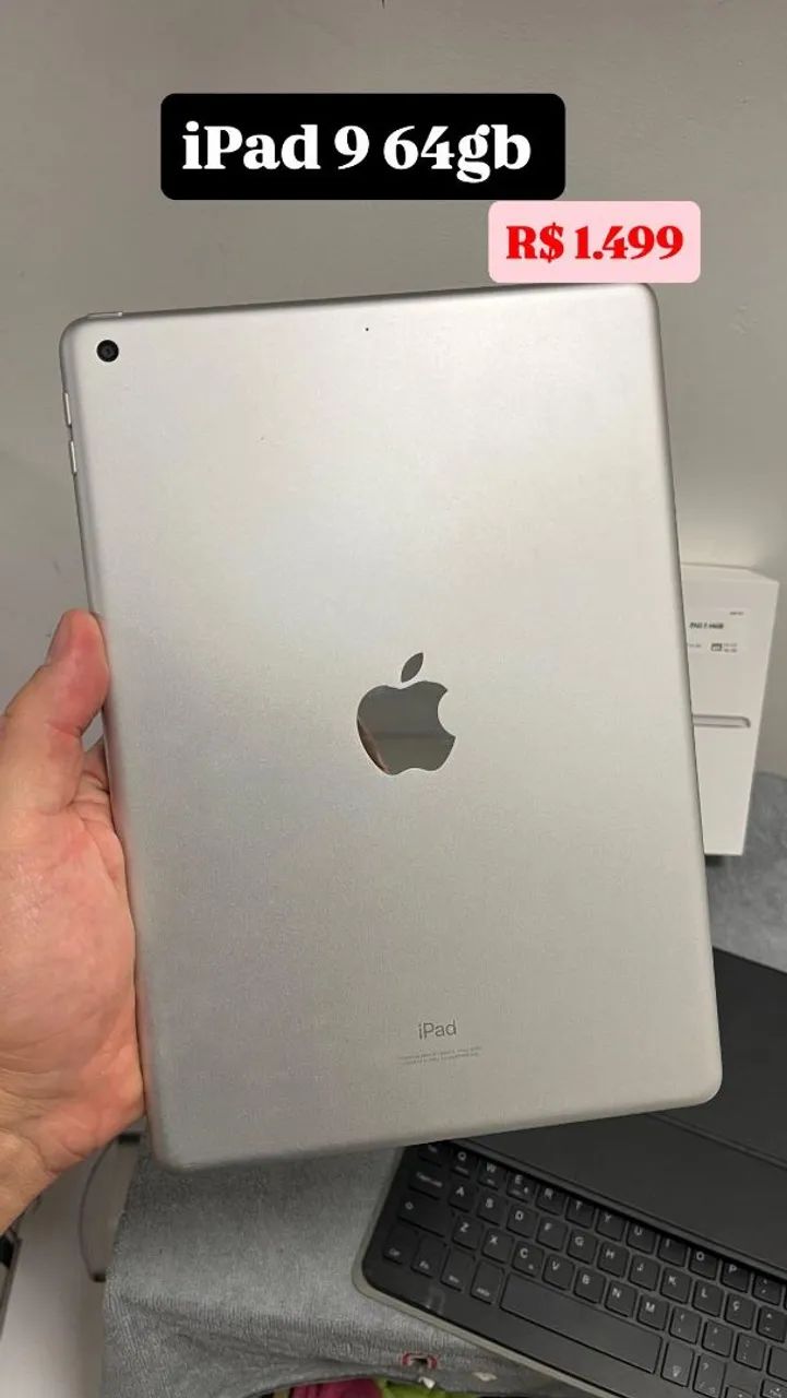 iPad 9 64gb com teclado brinde 