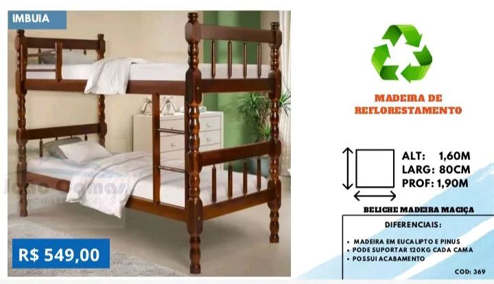 cama de solteiro e casal - Foto 5