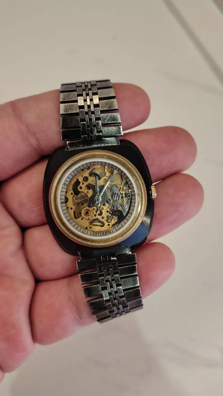Relógio Citizen Skeleton (raridade anos 70)