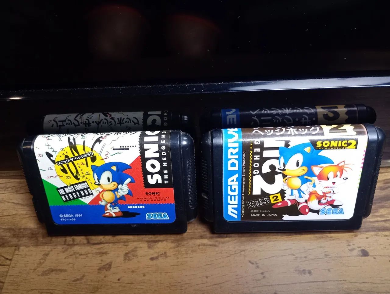 Sonic 1 e 2 Mega Drive japonês original 
