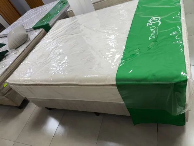 Conjunto Box de Casal Naturalle 1,38x1,88x30cm - Topázio - Foto 5