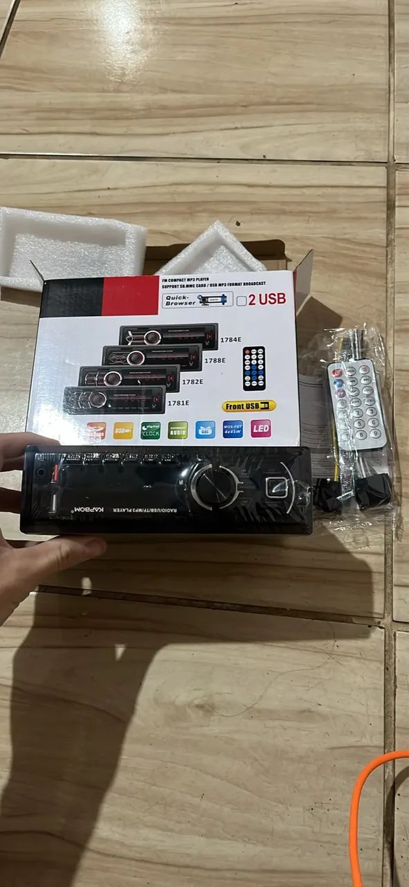 Rádio Bluetooth novo!