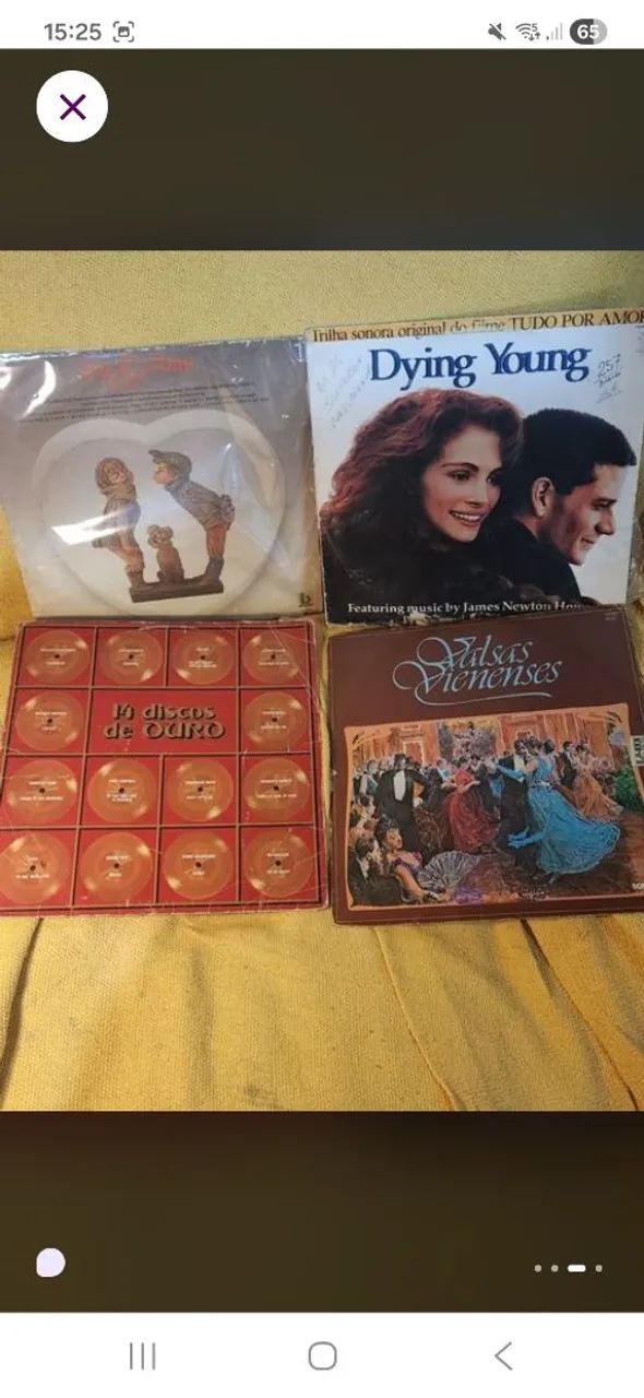 Kit 4 disco vinil variados lp lote