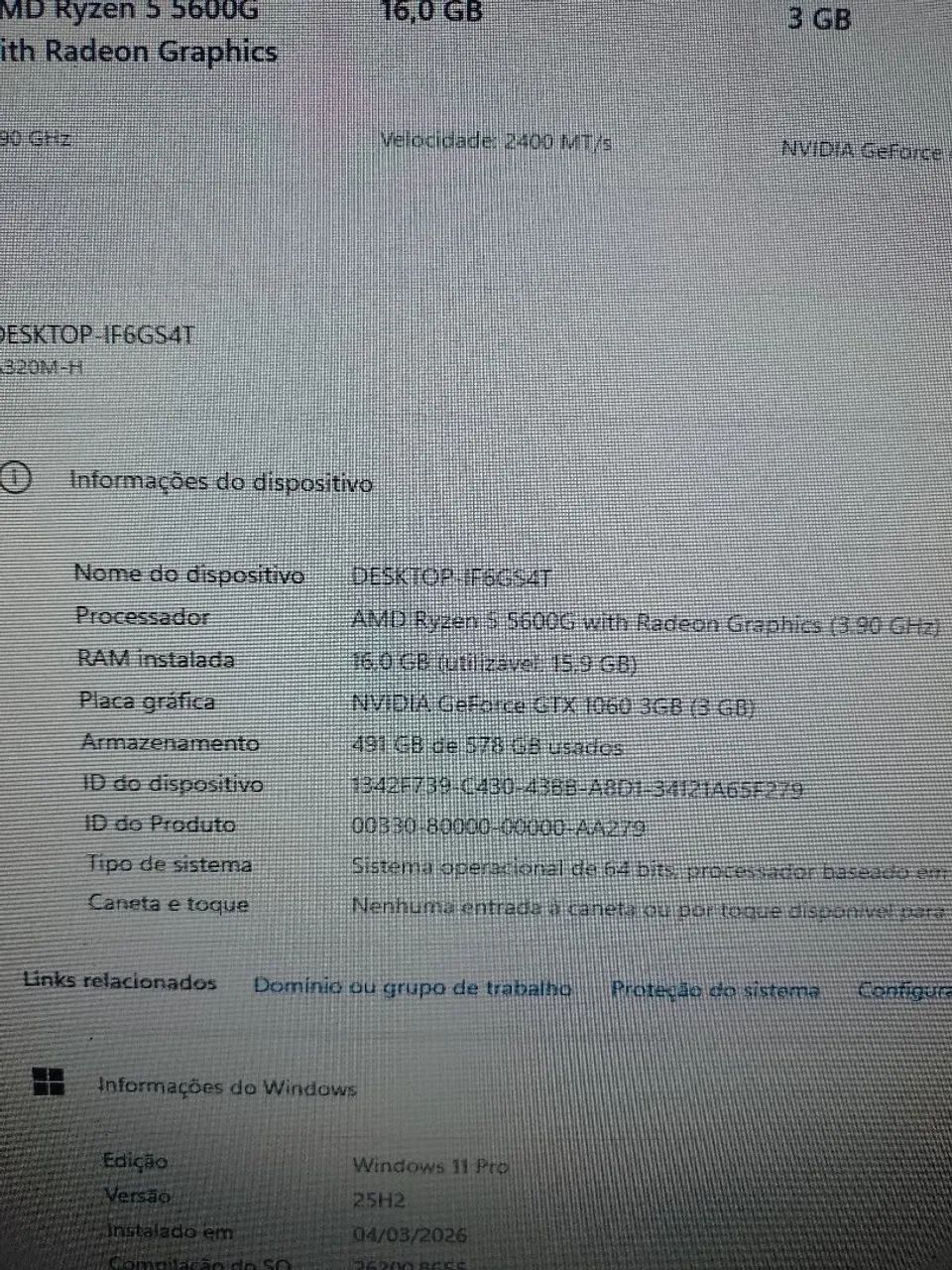 NVIDIA GeForce GTX 1060 4gb - Foto 4
