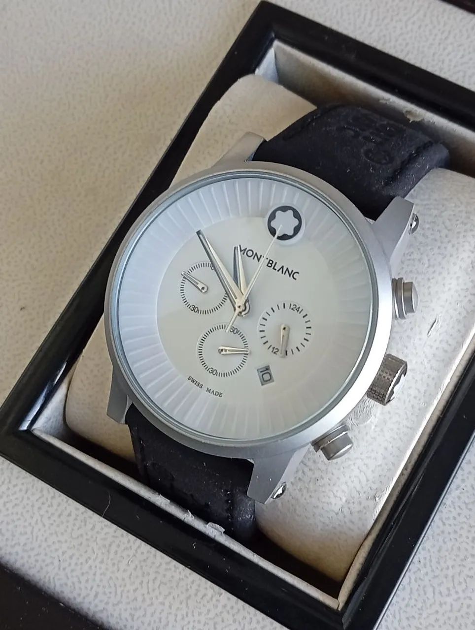Relógio Montblanc branco quartzo - Foto 2