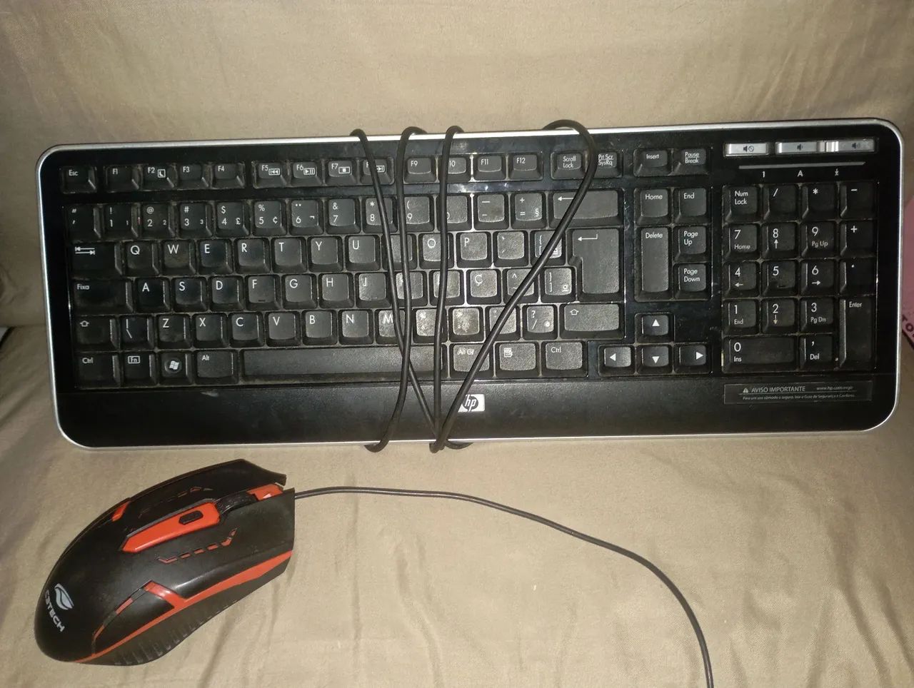 Fone de ouvido, teclado de Pc e mouse  - Foto 2