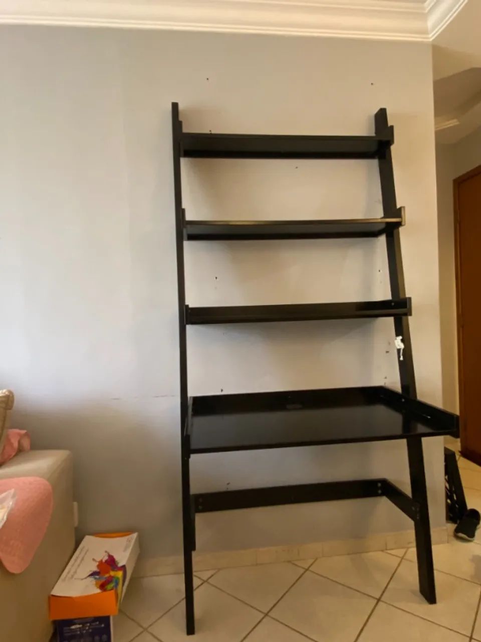Estante/Escrivaninha Tok&Stok Preta - Foto 4