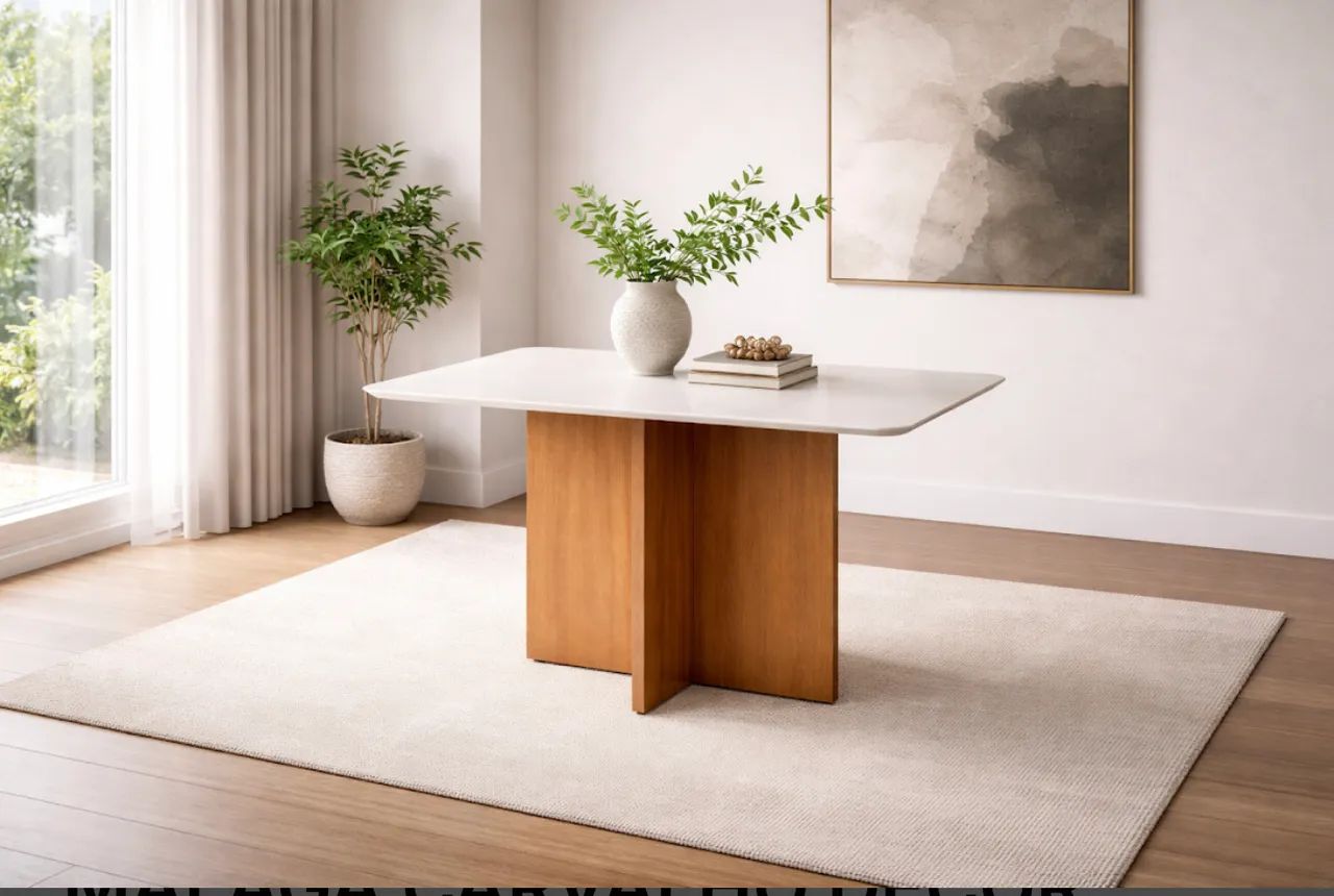 Mesa Moderna com Estrutura Reforçada
