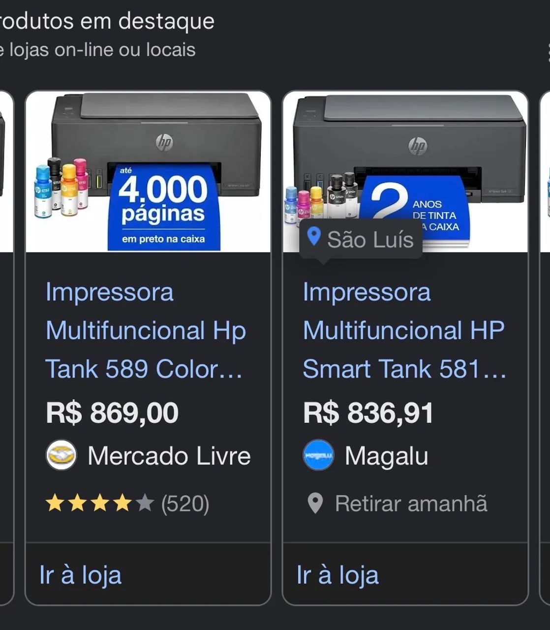Impressora nova na caixa com nota fiscal e garantia