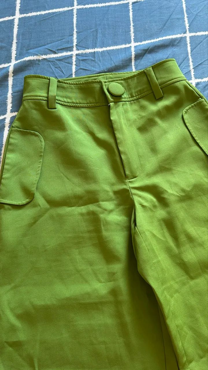Calça verde de alfaiataria  - Foto 2
