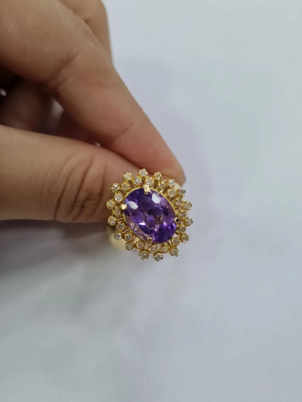 Anel em OURO 18K com brilhantes - Foto 2