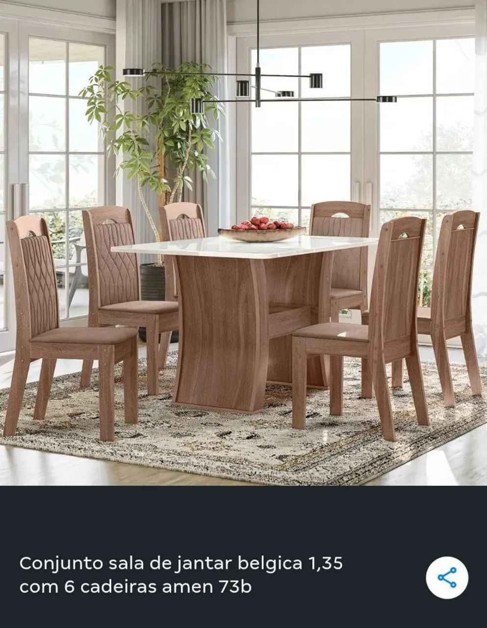 Mesa sala de jantar conjunto - Foto 5