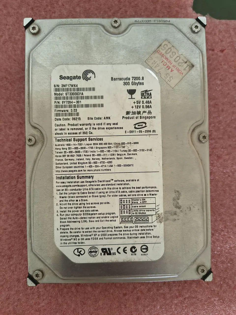 Hd Ide Winchester Seagate 300GB