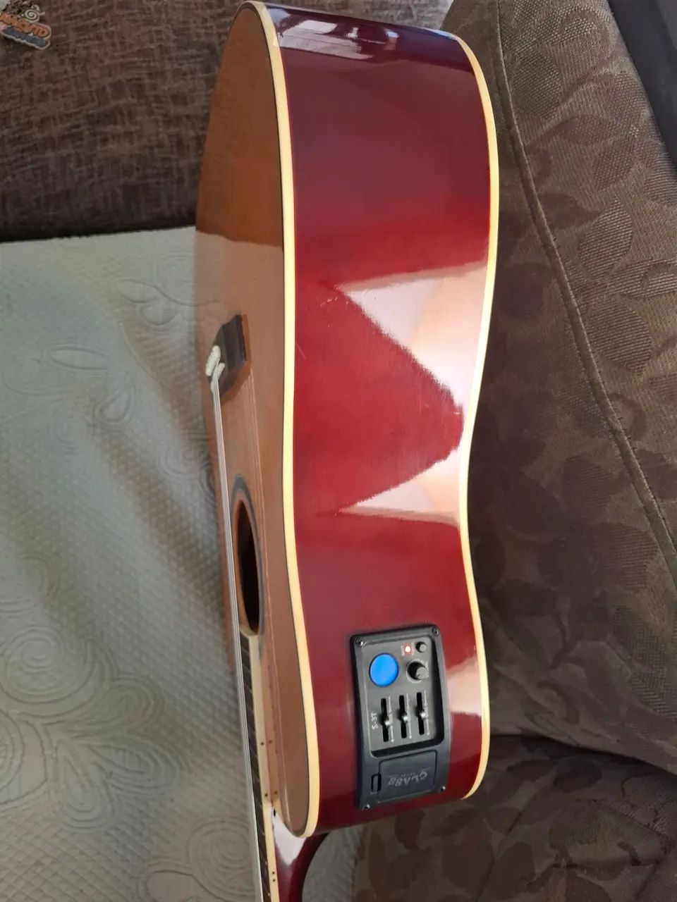 Violão elétrico aço  - Foto 3