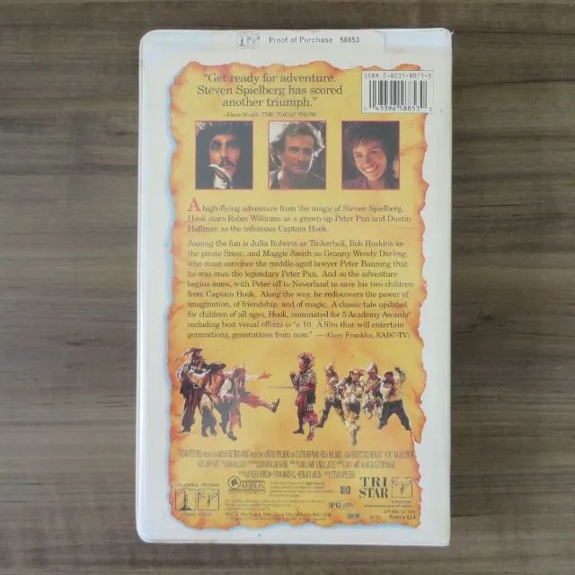Fita VHS Hook - A Volta do Capitão Gancho *importado EUA - Foto 2