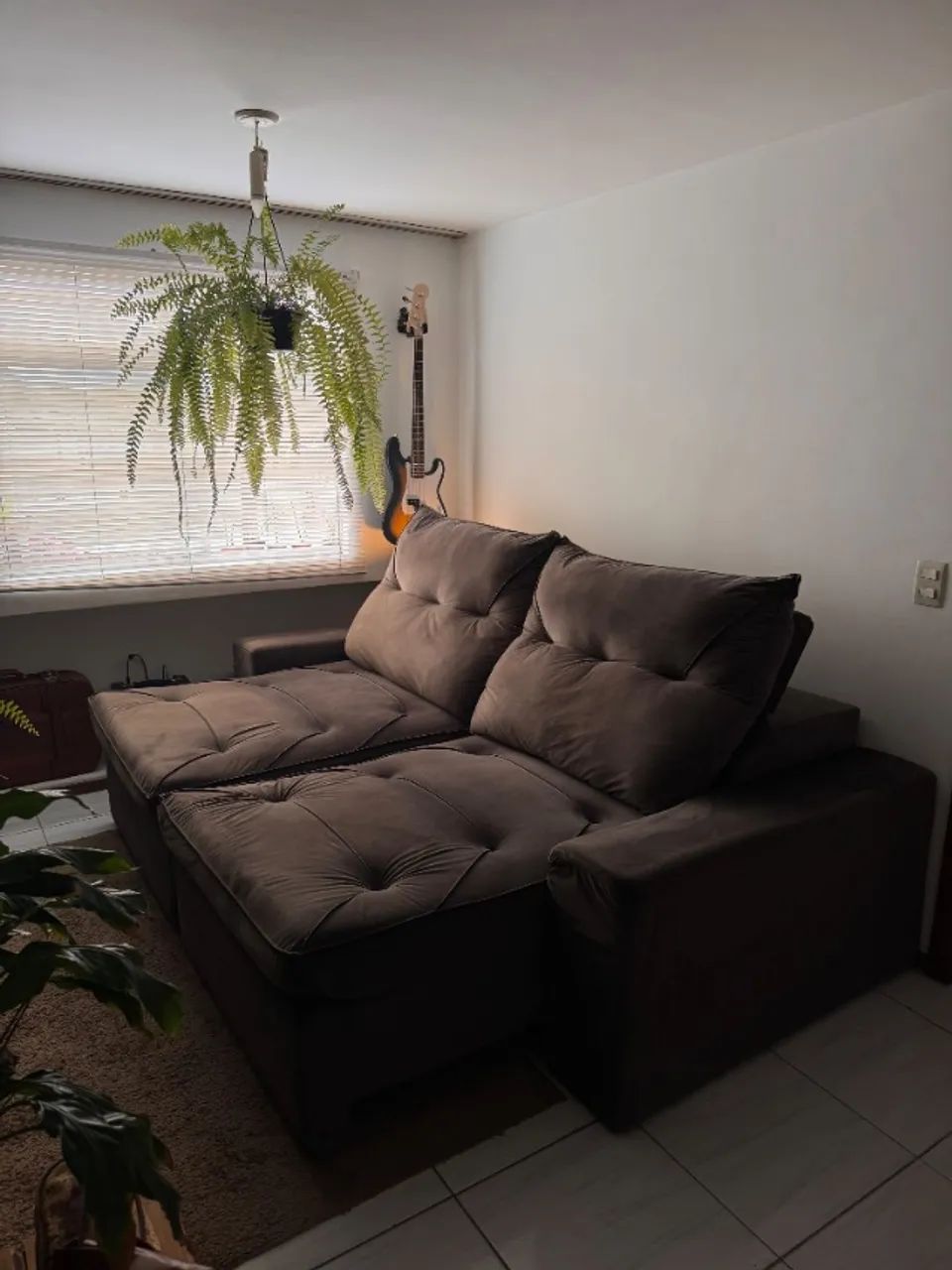 Sofá Retrátil e Reclinável 2,50m - Veludo - Foto 2