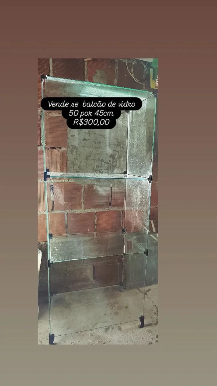 Balcão de vidro 