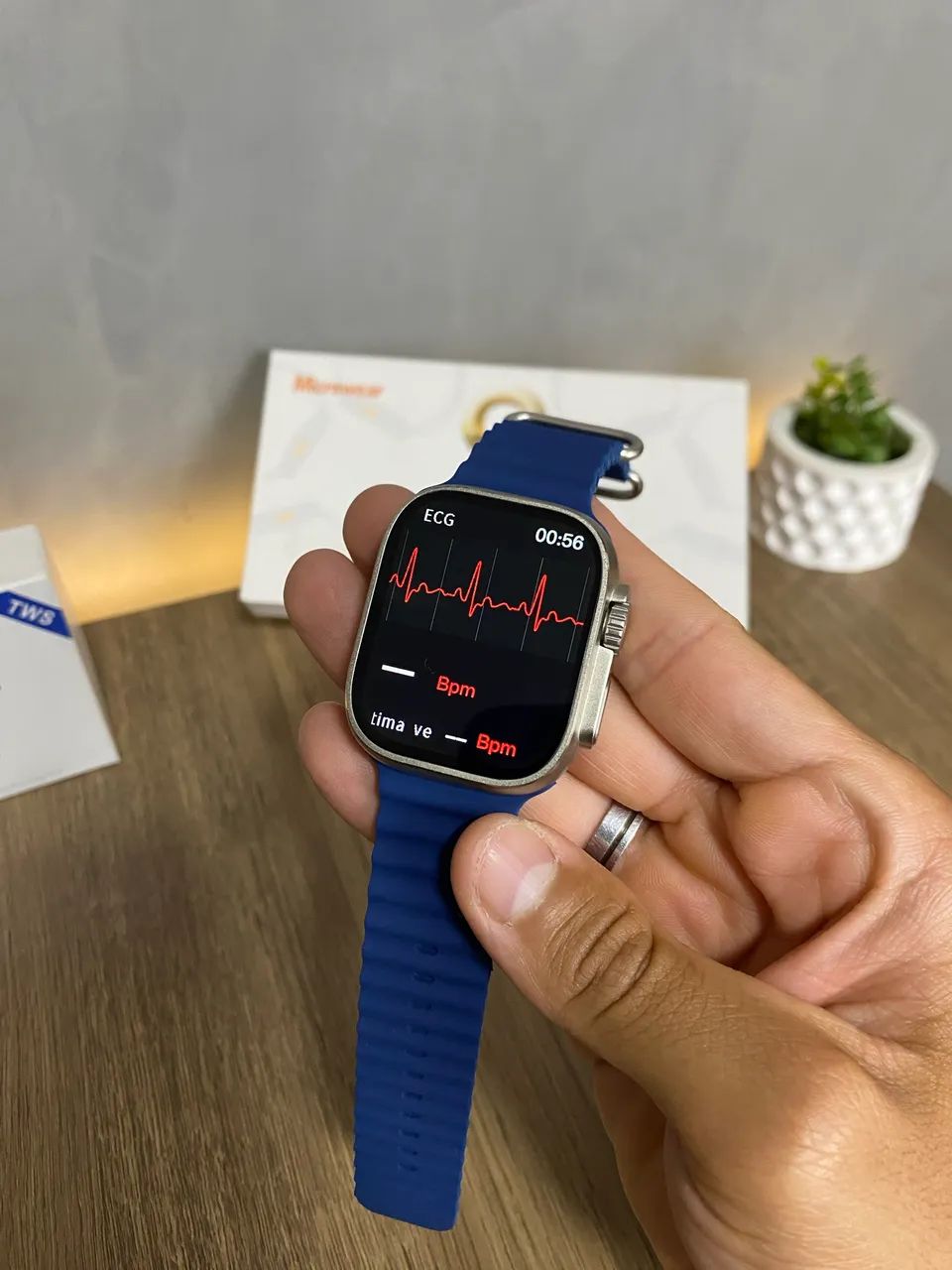 Smartwatch Ultra 49mm + Fone Bluetooth de BRINDE - Foto 3
