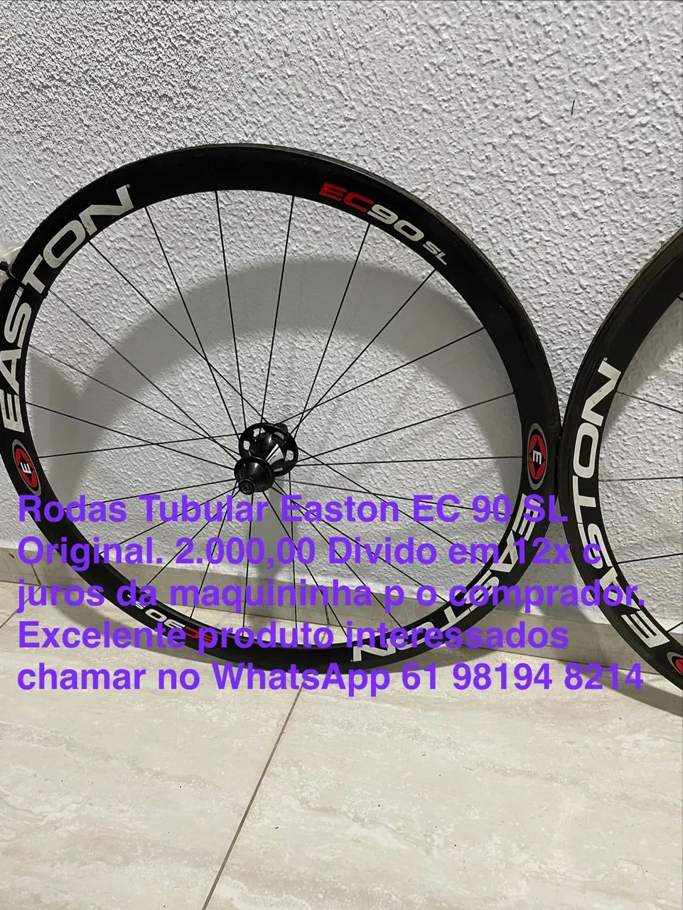 Roda Tubular Easton EC 90 SL Original - Acessórios de Ciclismo