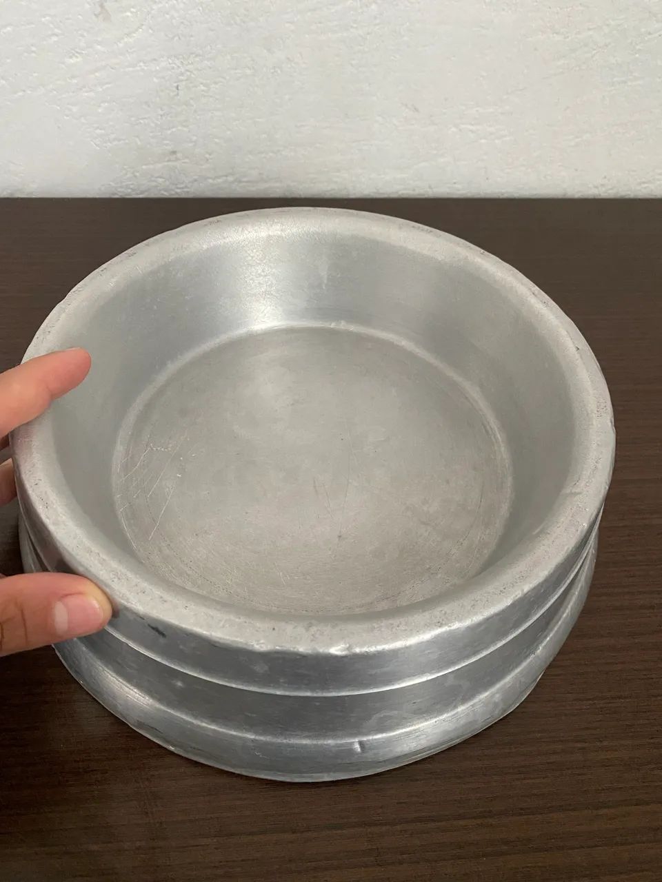 Comedouro pesado de alumínio grande para cães  - Foto 3