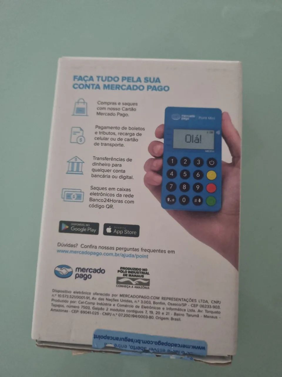 Maquininha Mercado Pago Point Mini - Nova, Nunca Usada - Foto 3