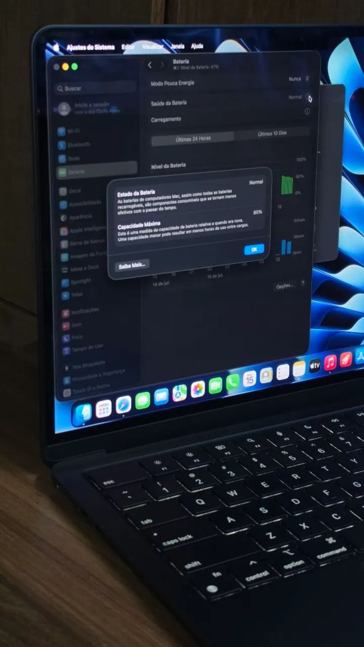 MacBook Air M2 13' Midnight - Impecável  - Foto 4