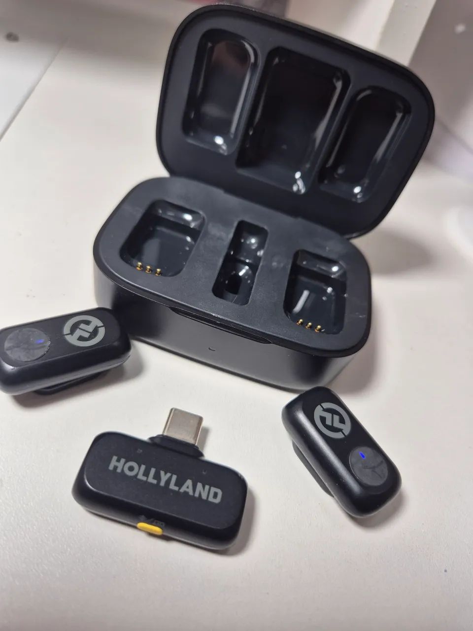 Microfone lapela hollyland A1 zerado - Foto 3