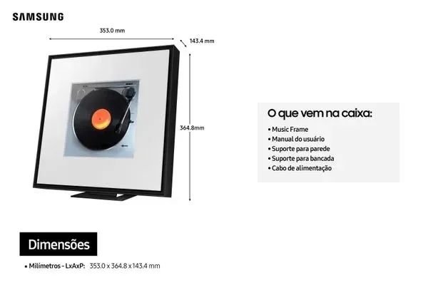 Music Frame Samsung LS60D, Dolby Atmos® - Foto 5