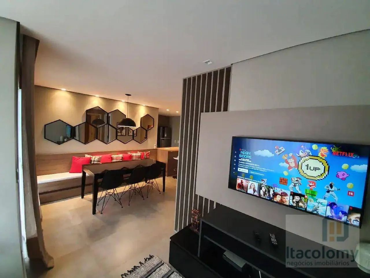 Apartamento mobiliado com 1 dormitório para alugar, 67 m² por R$ 6.702/mês - Edifício Glas - Foto 4