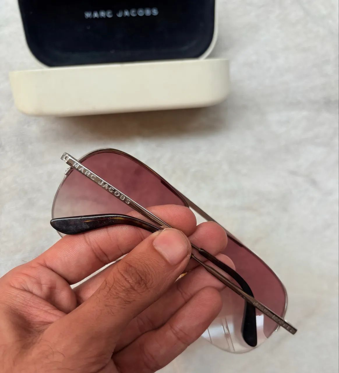 Óculos de Sol Marc Jacobs Original - Estilo Aviador - Foto 4