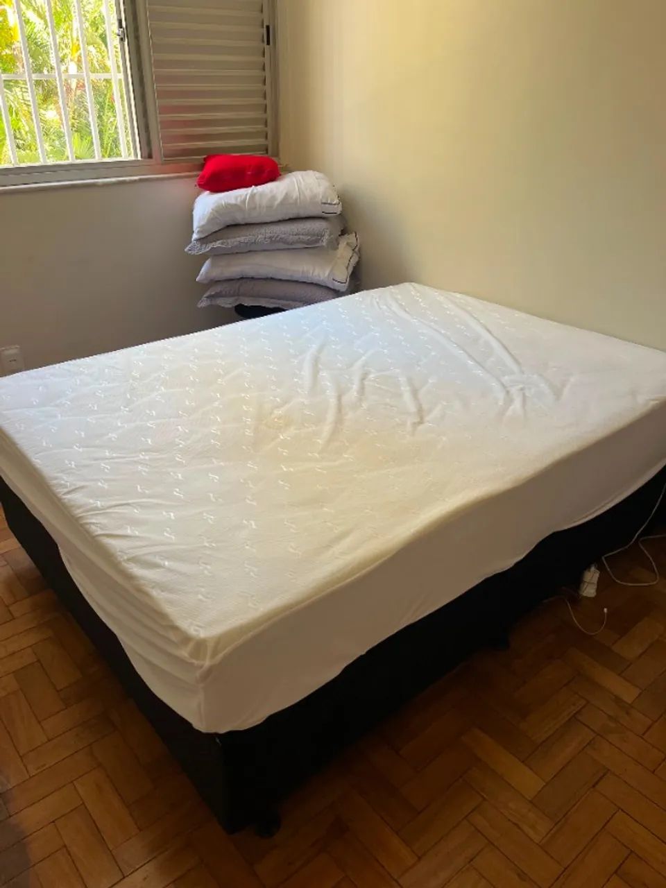Cama Box Casal + Colchão Orthocrin + Travesseiros - Foto 4