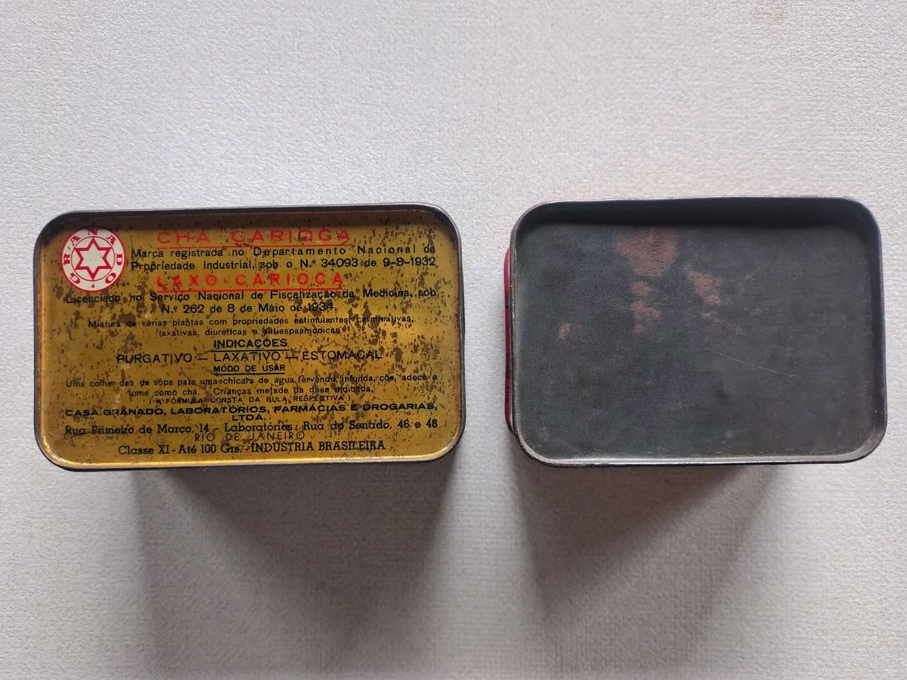 Latas antigas de chá - Foto 2