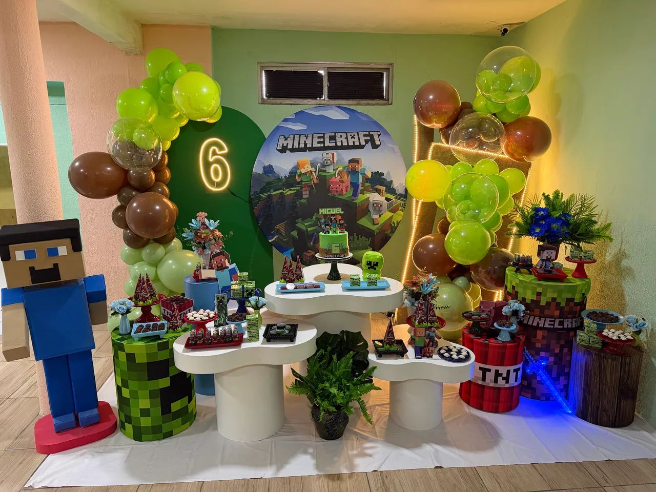 Decoração minecraft aniversário  - Foto 5