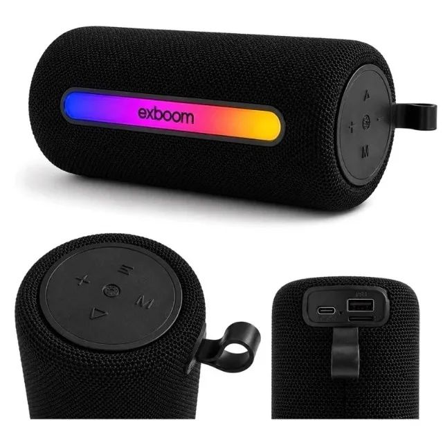 ? Caixa de Som Bluetooth EXBOM CS-M33BT-B    A EXBOM CS-M33BTL combina potência sonora, d - Foto 2