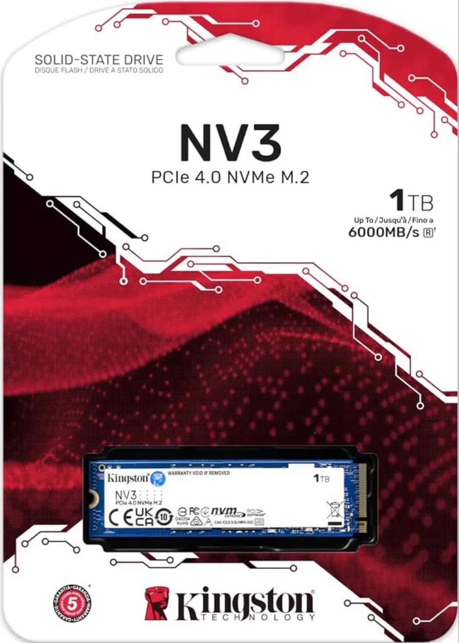 SSD NVMe M.2 KINGSTON NOVO!!!!