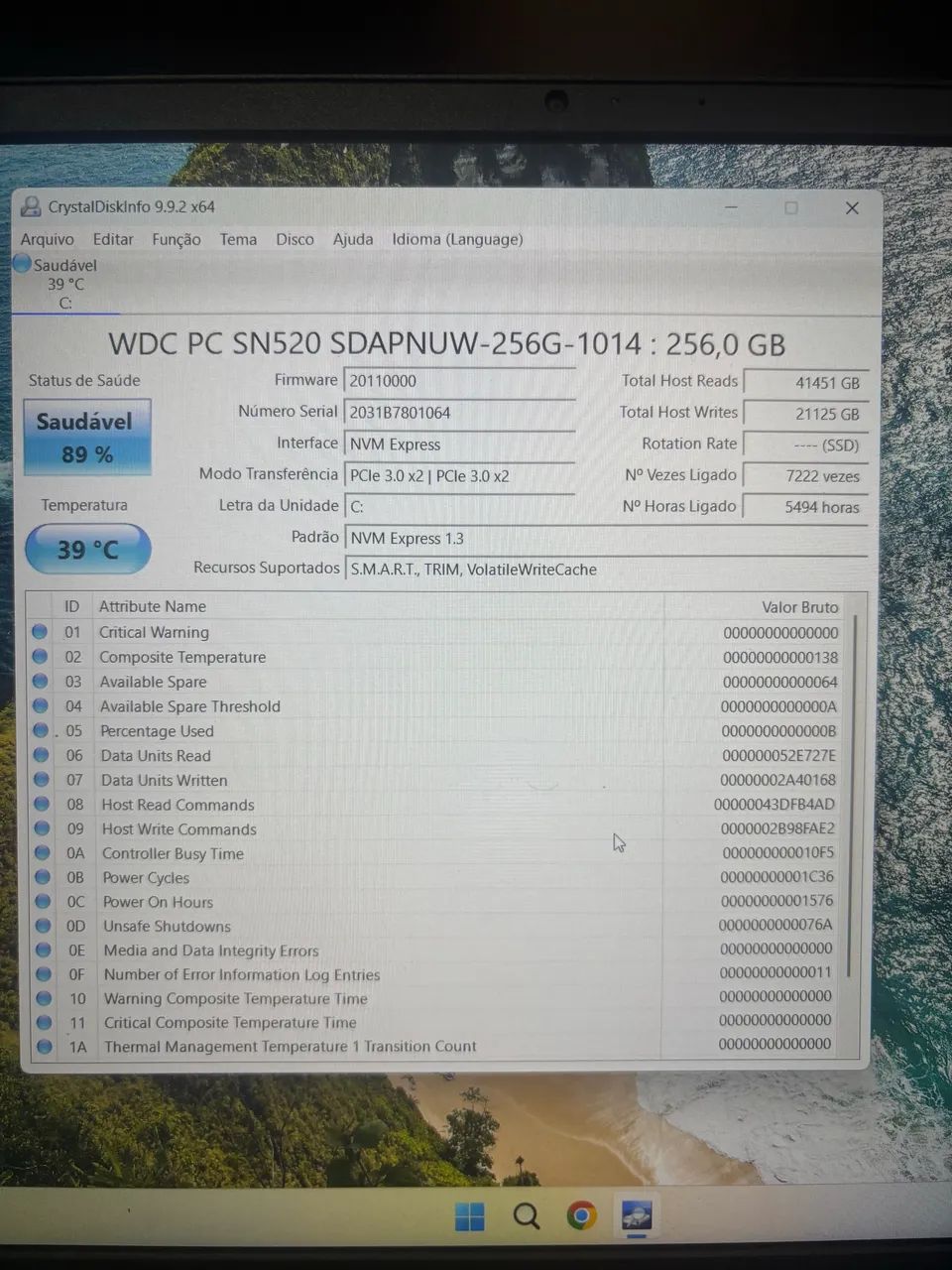 Ssd nvme 256gb wd  - Foto 2